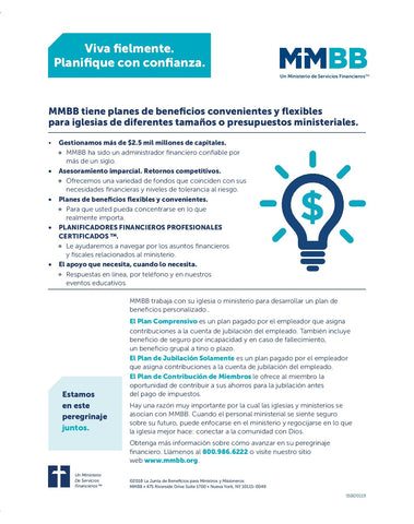 Viva fielmente. Planifique con confianza.